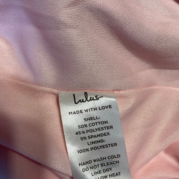 Lulas pink one shoulder cut out side mini Medium - Picture 5 of 9